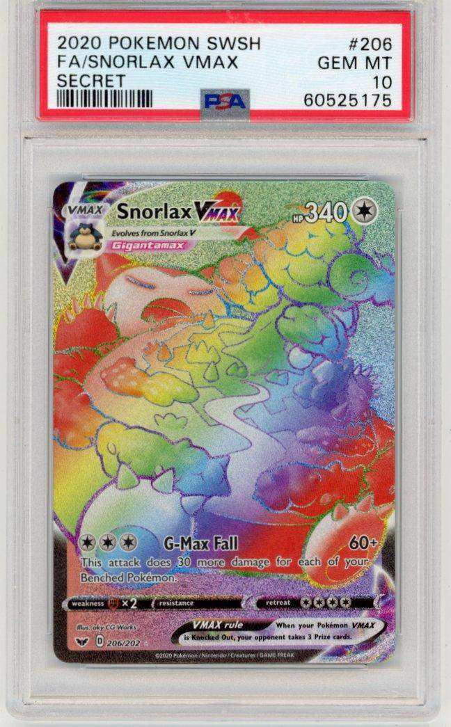 Pokemon Snorlax VMax store PSA 10