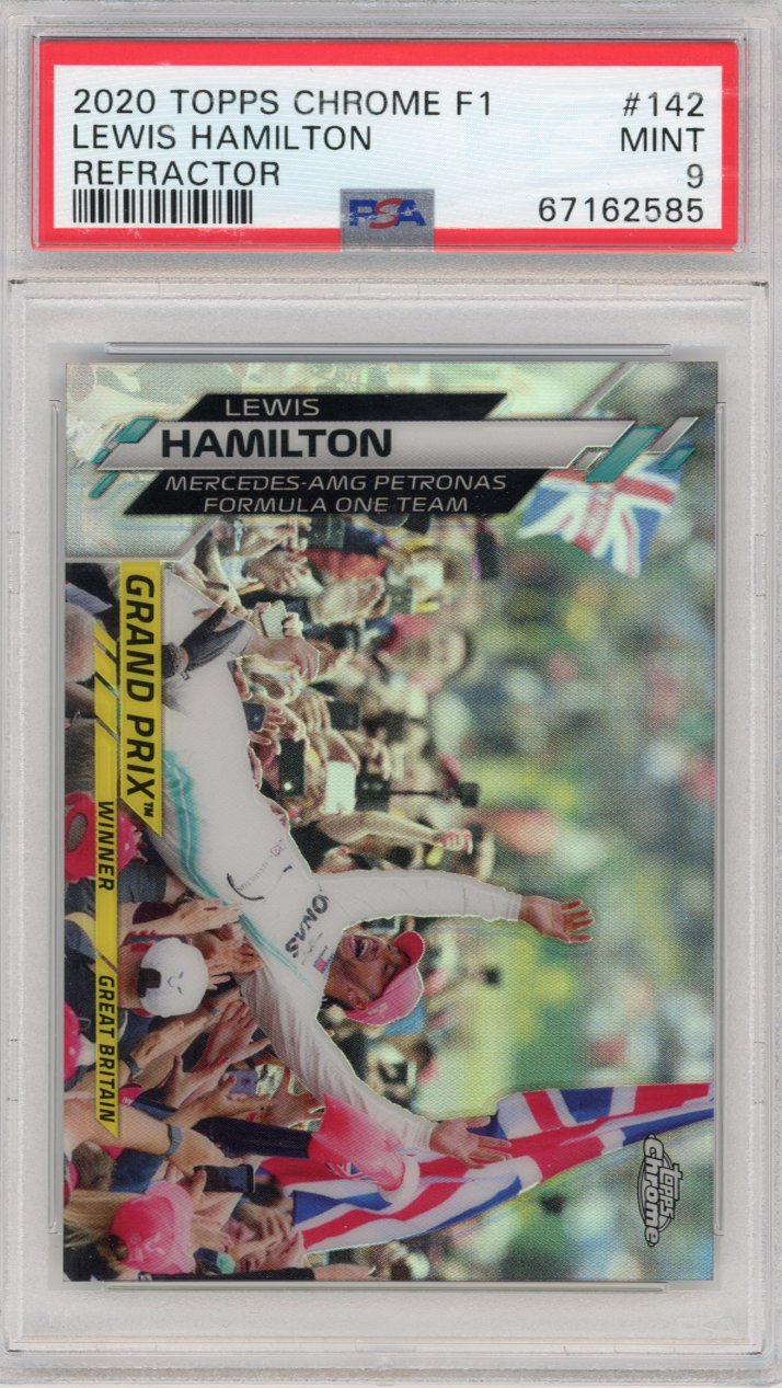 2020 Topps Chrome Formula 1 142 Lewis Hamilton Refractor Psa 9