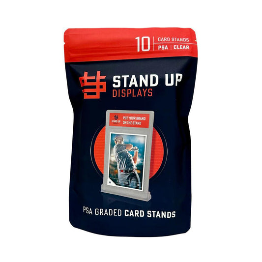 PSA Graded Card Stands 10 Pack by Stand Up Displays