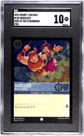 HERCULES #182 2023 DISNEY LORCANA RISE OF THE FLOODBORN FOIL SGC 10 GEM