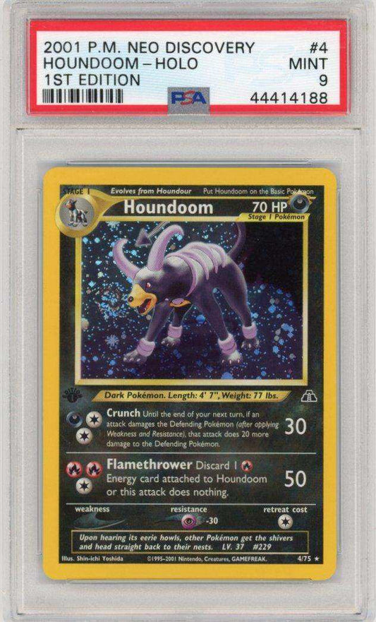 2001 PokéMon TCG Houndoom #4 PSA 9