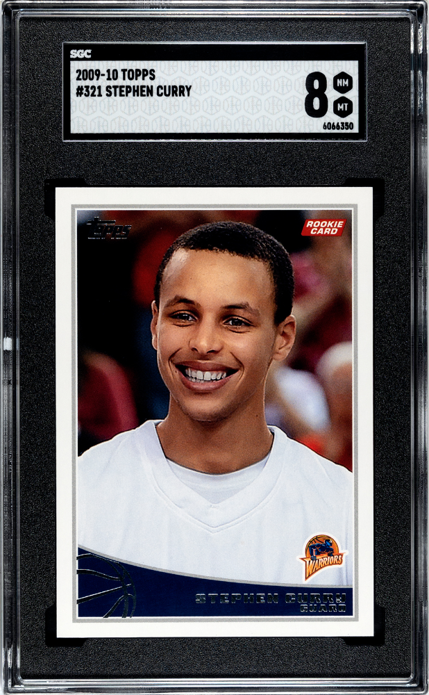 STEPHEN CURRY #321 2009-10 TOPPS - SGC 8 NM, MT