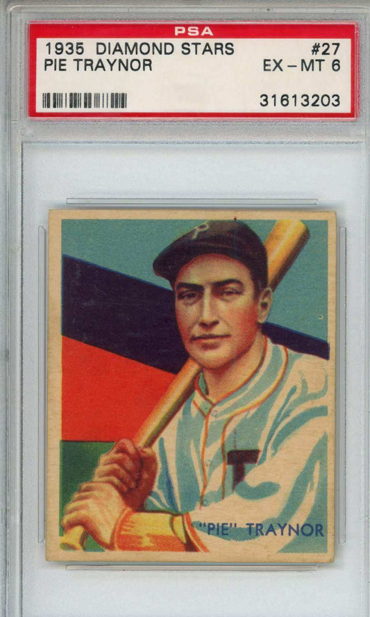 1935 Diamond Stars Pie Traynor #27 PSA 6