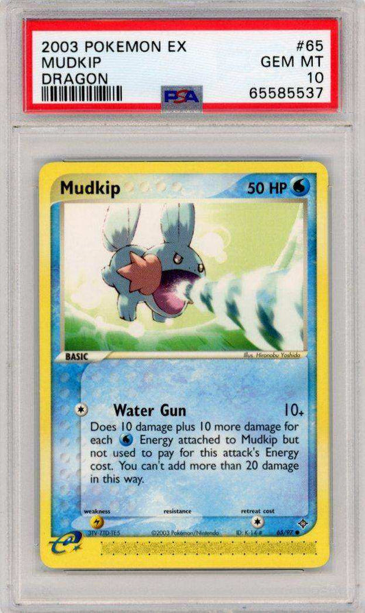 2003 PokéMon TCG Mudkip #65 PSA 10