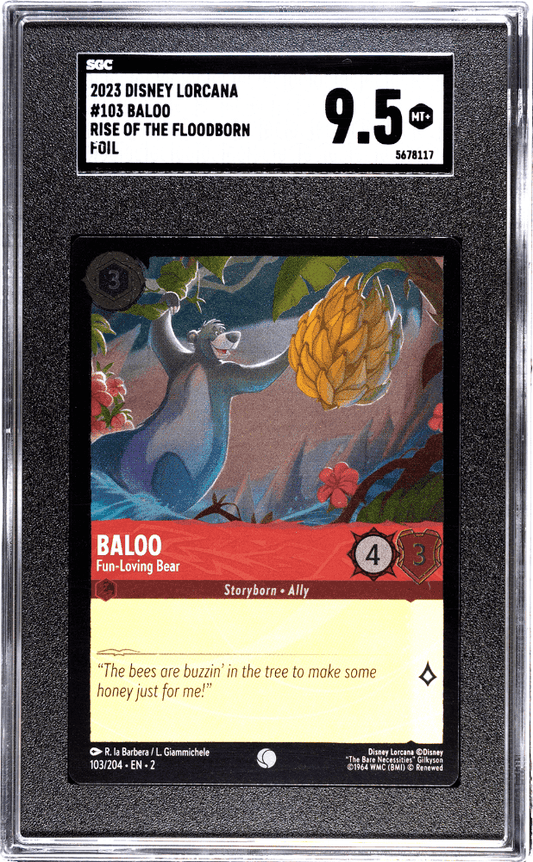 BALOO #103 2023 DISNEY LORCANA RISE OF THE FLOODBORN FOIL SGC 9.5 MT+