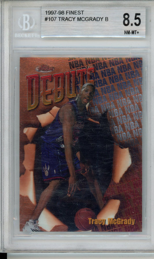 1997-98 FINEST TRACY MCGRADY #107 BGS 8.5