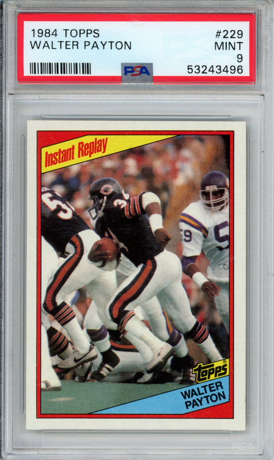 1984 Topps Walter Payton #229 PSA 9