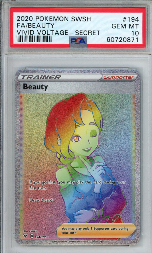 PokéMon TCG Beauty Fa #194 Vivid Voltage-Secret PSA 10