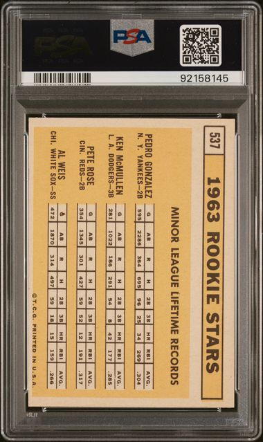 1963 ROOKIE STARS PSA 6 92158145