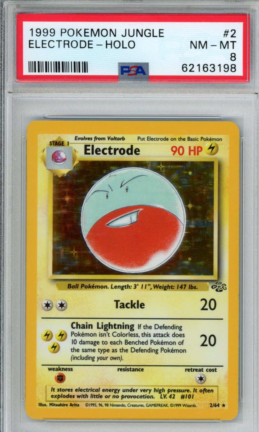 PokéMon TCG Electrode #2 PSA 8