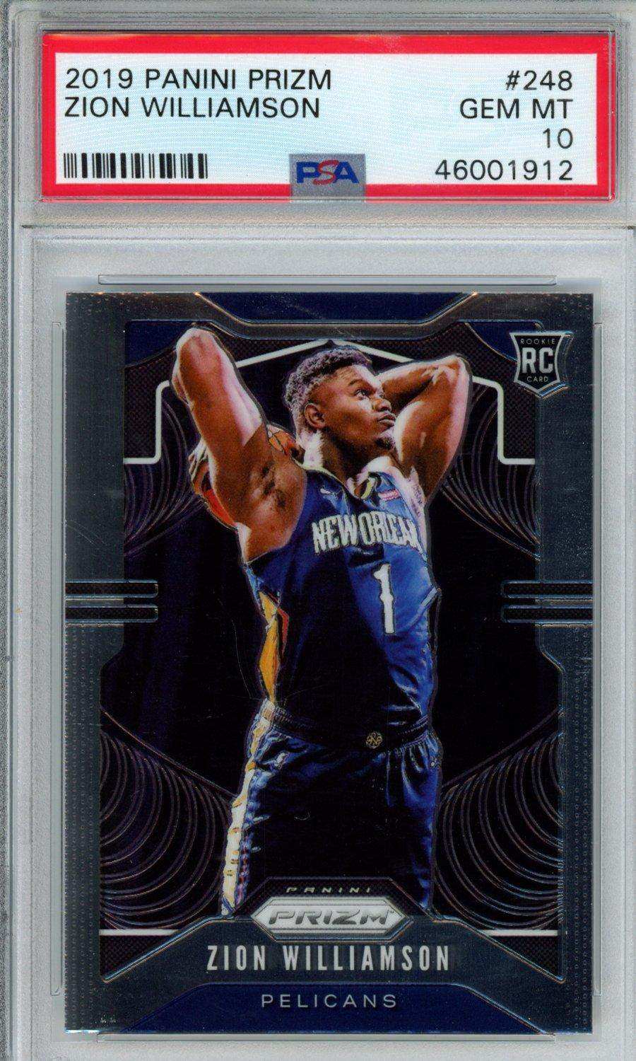 2019 Panini Prizm Zion Williamson #248 PSA 10