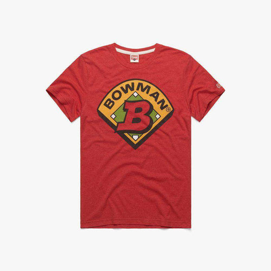 BOWMAN BASEBALL LOGO RED T-SHIRT