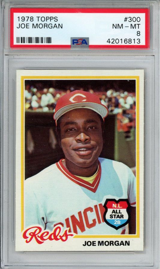 1978 Topps Joe Morgan #300 PSA 8