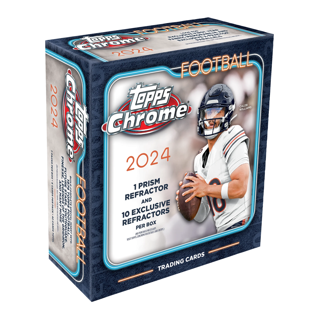 2024 Topps Chrome NFL Football Mega Box