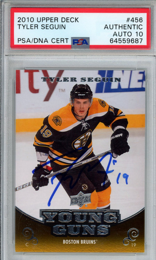 2010 UPPER DECK TYLER SEGUIN PSA AUTH/10 AUTO 64559687