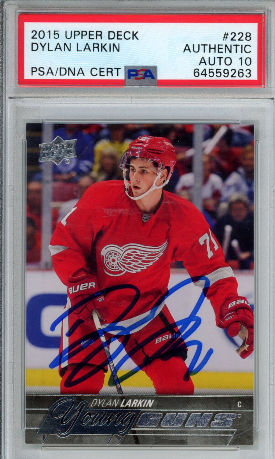 2015 UPPER DECK DYLAN LARKIN PSA AUTH/10 AUTO 64559263