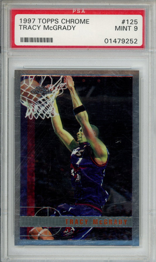 1997 Topps Chrome Tracy Mcgrady #125 PSA 9