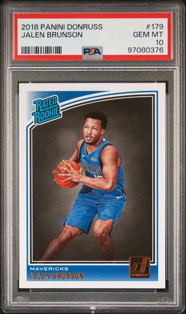 2018 PANINI DONRUSS JALEN BRUNSON #179 PSA GEM MT 10