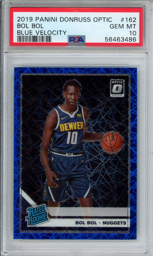 2019 Panini Donruss Optic Bol Bol #162 Blue Velocity PSA 10