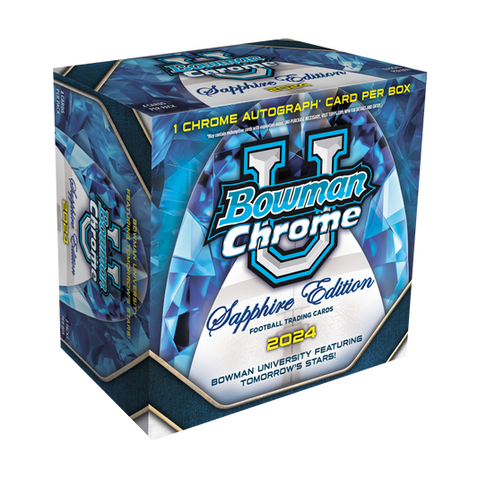 2024 Bowman University Chrome Sapphire Edition Football Hobby Box