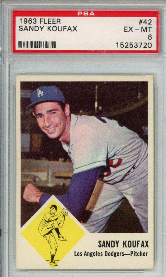 1963 Fleer Sandy Koufax #42 PSA