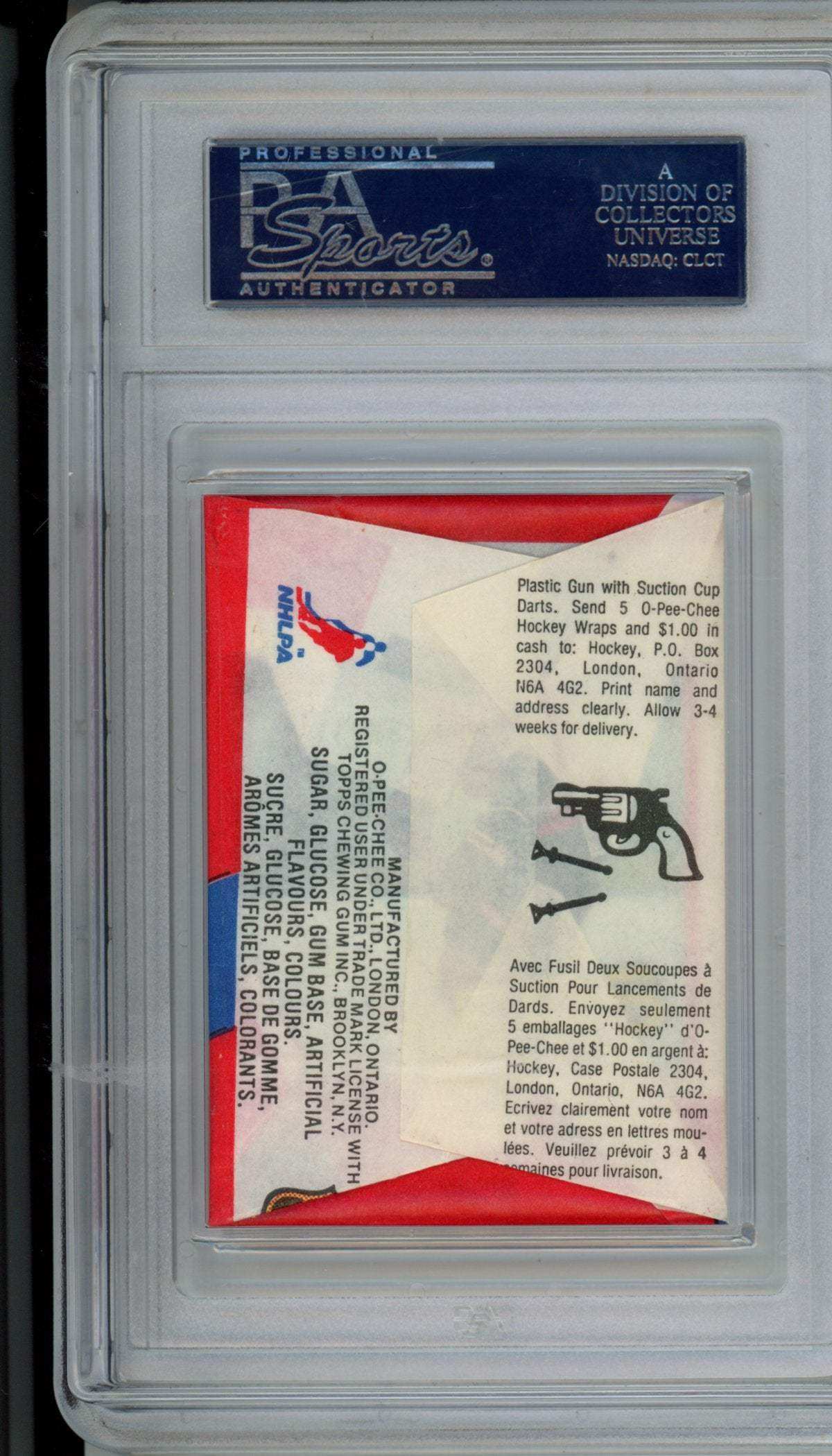 1981 O.P.C. Hockey Wax Pack Wax Pack PSA 8