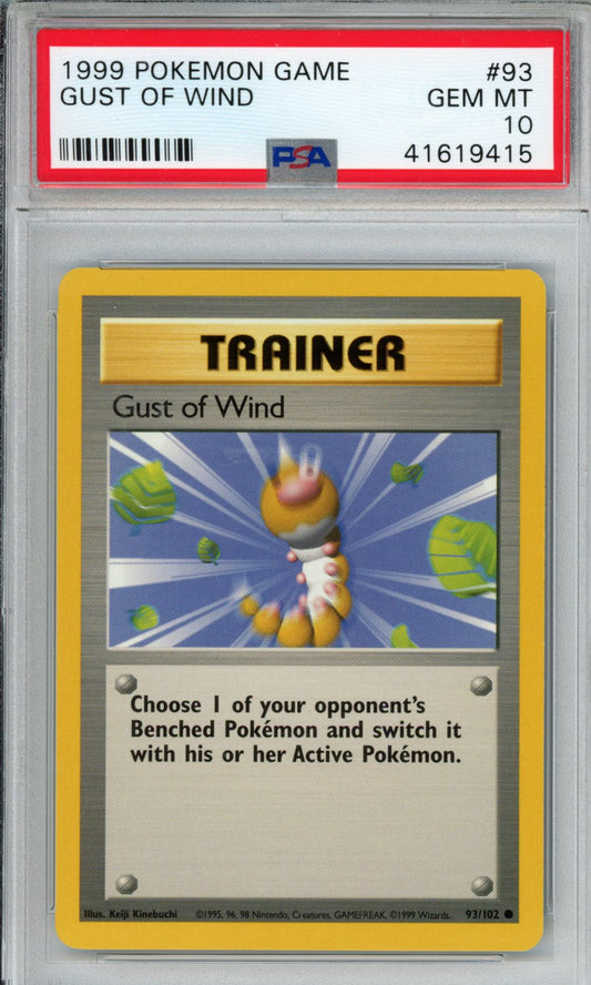 PokéMon TCG Gust Of Wind #93 PSA 10