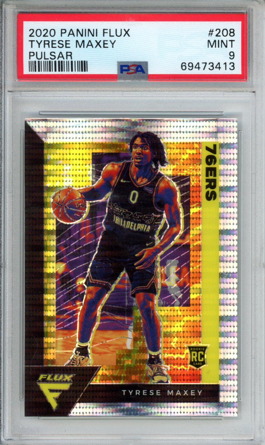 2020 Panini Flux Tyrese Maxey #208 Pulsar PSA 9