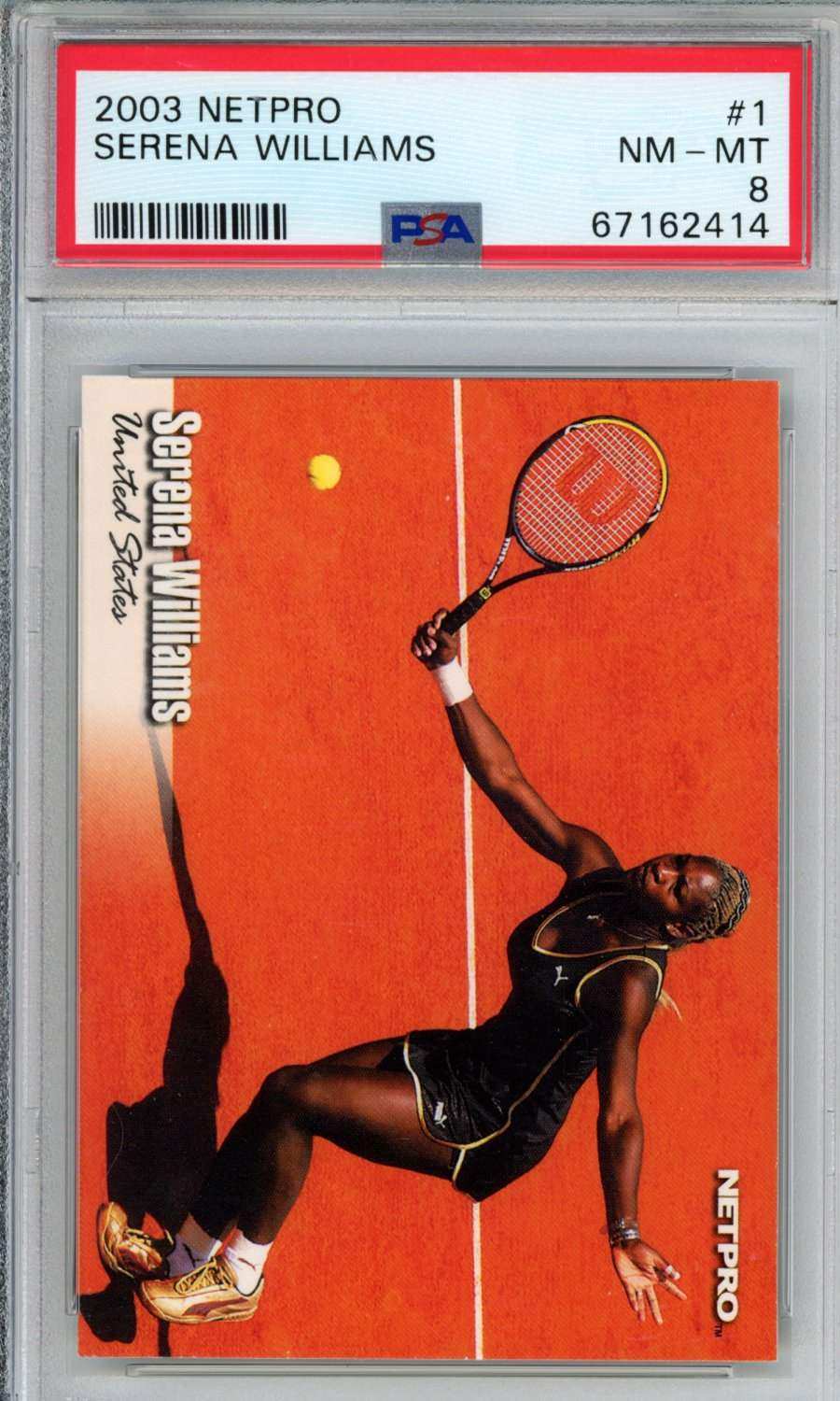 2003 Netpro Serena Williams #1 PSA 8