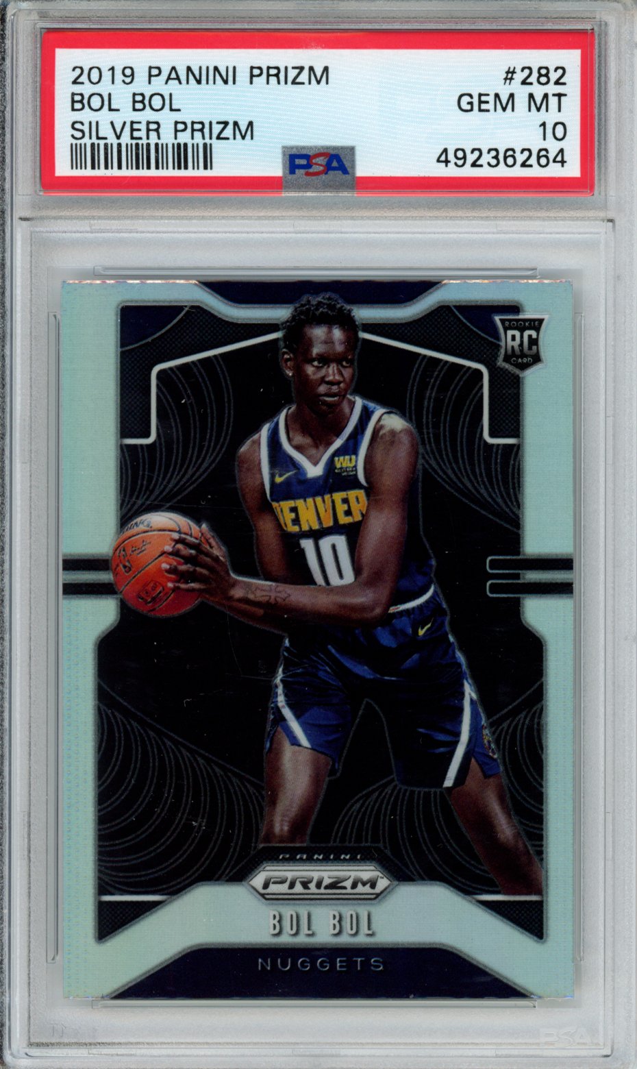 2019 Panini Prizm Bol Bol #282 Silver PSA 10