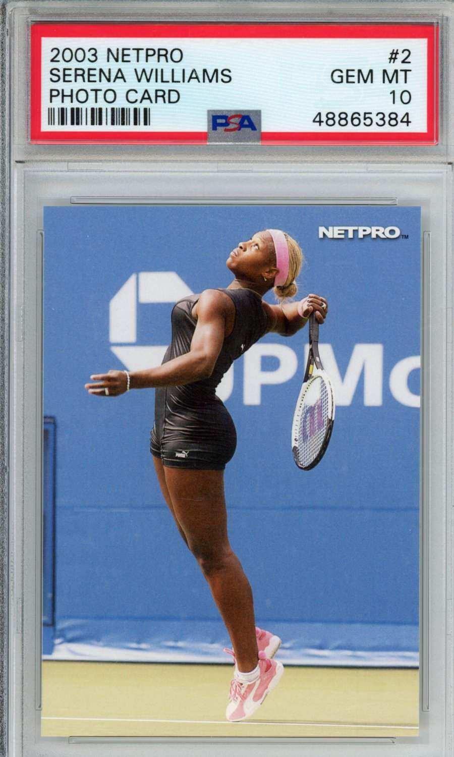 2003 Netpro Photo Card Serena Williams #2 PSA 10