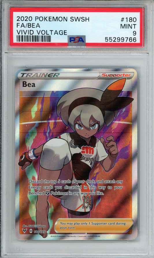 PokéMon TCG Bea Fa #180 Vivid Voltage PSA 9