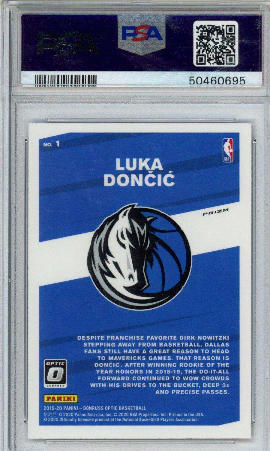 2019 Panini Donruss Optic My House! Luka Doncic #1 My House! Red Wave PSA