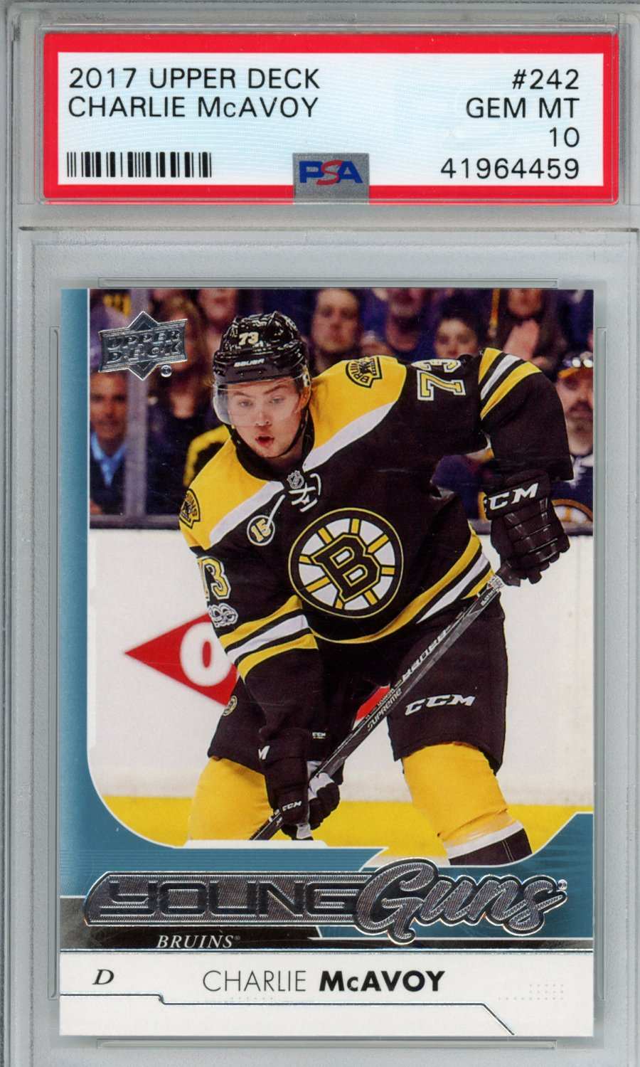 2017 Upper Deck Charlie Mcavoy #242 PSA 10