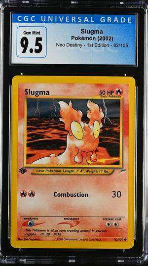 SLUGMA NEO DESTINY - 1ST EDITION COMMON #82/105 2002 ENGLISH CGC GEM MINT 10