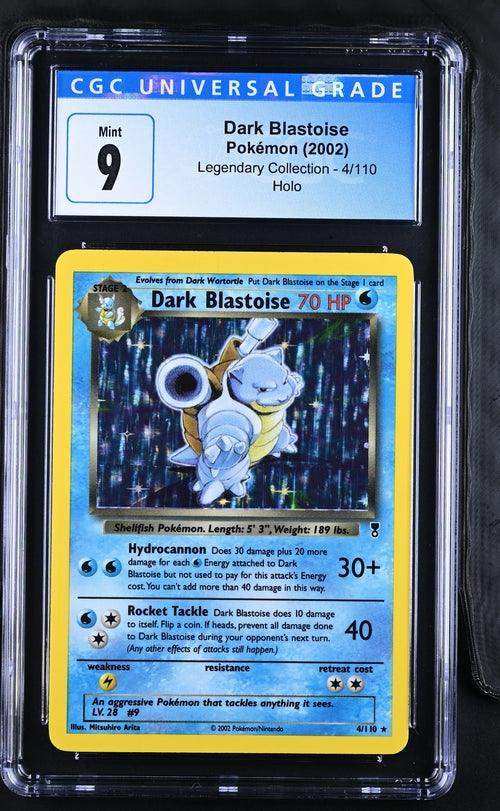 DARK BLASTOISE LEGENDARY COLLECTION #4/110 RARE HOLO 2002 ENGLISH CGC 9