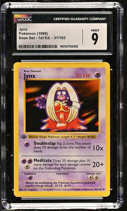 JYNX BASE SET - 1ST EDITION UNCOMMON #31/102 1999 ENGLISH CGC 9