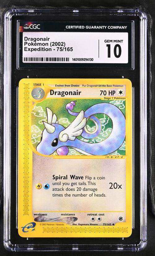 DRAGONAIR EXPEDITION UNCOMMON #75/165 2002 ENGLISH CGC GEM MINT 10