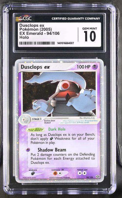 DUSCLOPS EX EX EMERALD #94/106 ULTRA RARE HOLO 2005 ENGLISH CGC GEM MINT 10