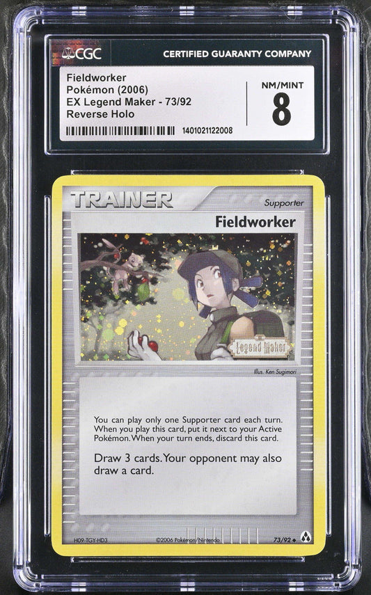 FIELDWORKER EX LEGEND MAKER #73/92 UNCOMMON REVERSE HOLO 2006 ENGLISH CGC 8