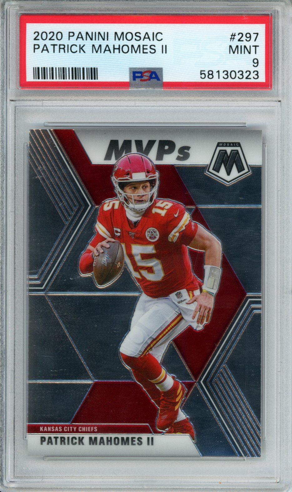 2020 Panini Mosaic Patrick Mahomes II #297 PSA 9 – CardsHQ