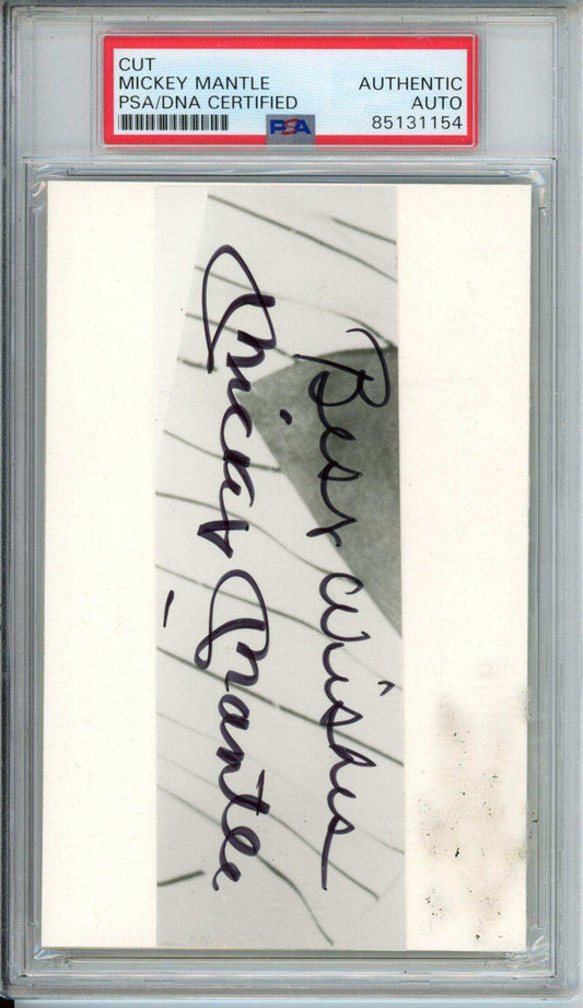 Mickey Mantle Cut Auto 85131154