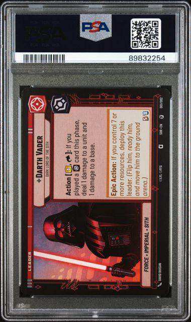 2024 STAR WARS: UNLIMITED SPARK OF REBELLION PRERELEASE PROMOS DARTH VADER #1 PSA MINT 9