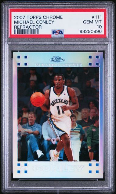 2007 TOPPS CHROME MICHAEL CONLEY REFRACTOR #111 PSA GEM MT 10