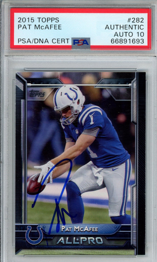 2015 TOPPS PAT MCAFEE PSA AUTH/10 AUTO 66891693