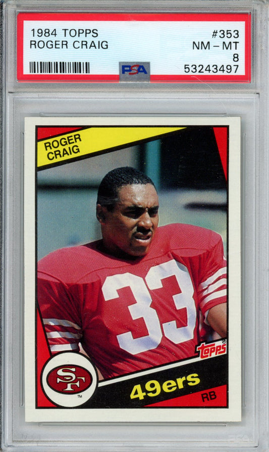 1984 Topps Roger Craig #353 PSA 8