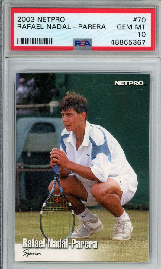 2003 Netpro Rafael Nadal-Parera #70 PSA 10