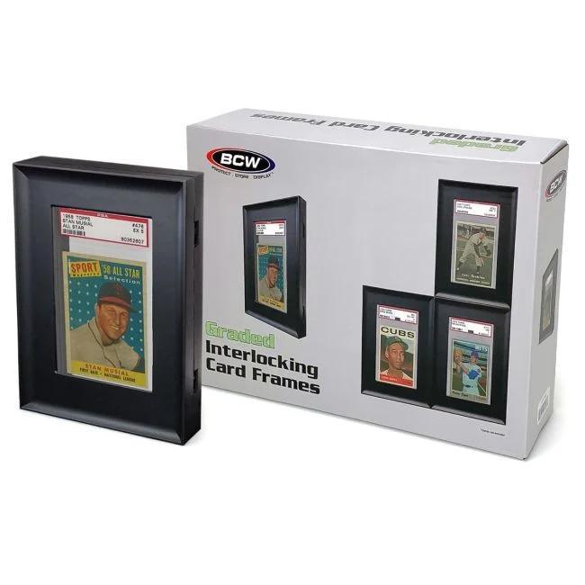 Interlocking Graded Card Frames - Black