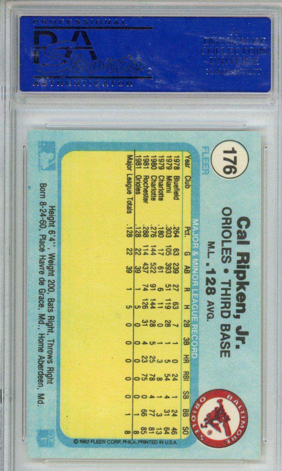 1982 Fleer Cal Ripken JR. #176 PSA