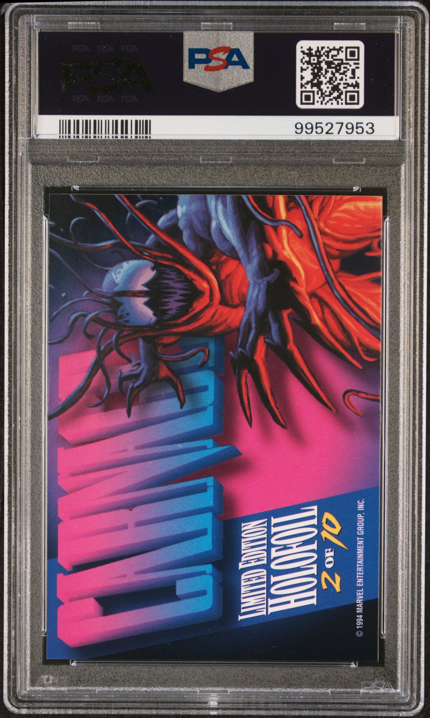 1994 Marvel Masterpieces Holofoil Carnage #2 PSA 10